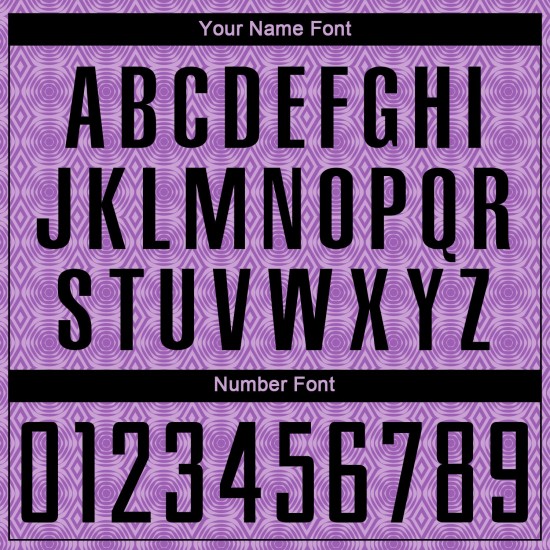 Camiseta de fútbol personalizada de sublimación geométrica morada, tamaño mediano, con formas negras y moradas