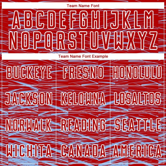 Camiseta de fútbol personalizada por sublimación, uniforme de línea ligera azul y blanca, color rojo