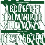 Uniforme de fútbol Kelly White personalizado, camiseta de sublimación verde