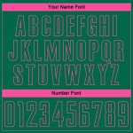 Camiseta de fútbol personalizada Kelly con sublimación, de rayas verdes y rosas, de moda