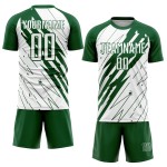 Uniforme de fútbol Kelly White personalizado, camiseta de sublimación verde