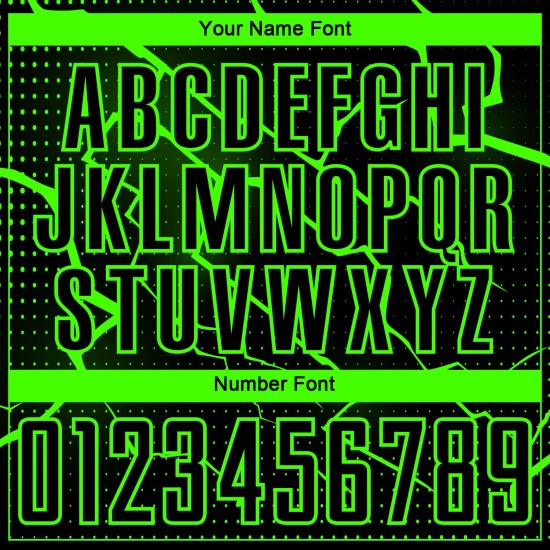 Camiseta de fútbol Aurora verde relámpago, uniforme negro de sublimación, personalizada Camiseta de fútbol Aurora verde relámpago, uniforme negro de sublimación, personalizada