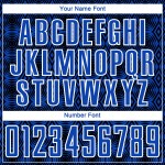 Camiseta de fútbol Thunder con formas geométricas, uniforme, negro y blanco, sublimación personalizada, azul