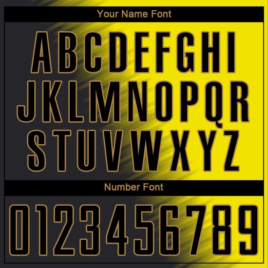 Uniforme de fútbol negro y dorado antiguo, sublimación dorada, personalizado