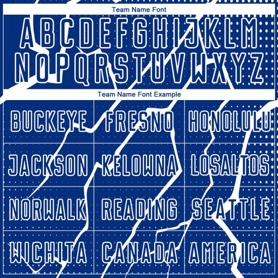 Camiseta personalizada de fútbol Royal Lightning, uniforme blanco de sublimación